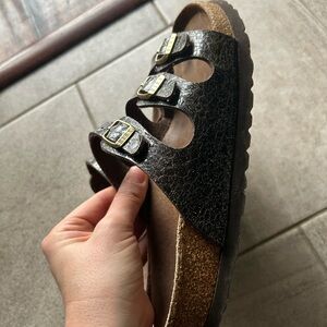 Birkenstock Sparkly Sandals with Buckles - Narrow